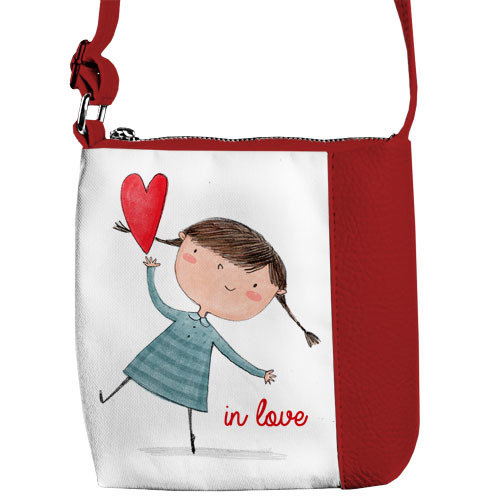 

Сумка детская Little prince/princess Presentville Девочка с сердечком In love 18x18 см