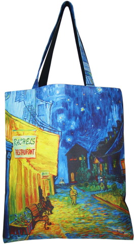 

Сумка женская тканевая Original Presentville Ночная терраса, кафе, Ван Гог 40x45 см