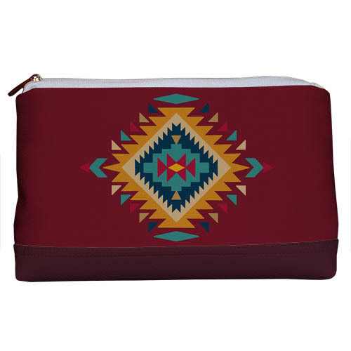 

Косметичка дорожная Lovely Presentville Орнамент на бордовом фоне 26x15x8 см