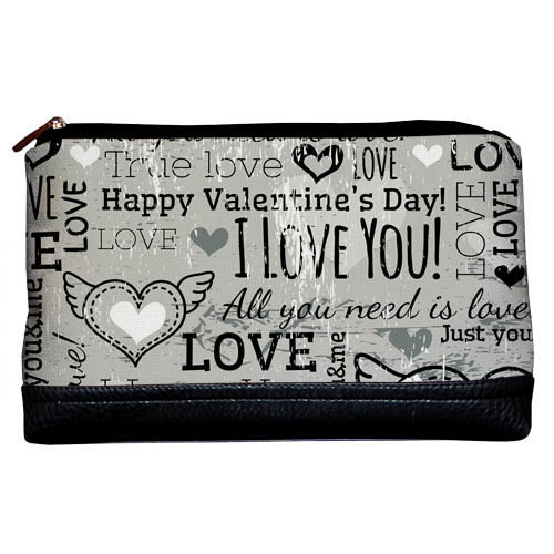 

Косметичка дорожная Lovely Presentville I love you! черная 26x15x8 см