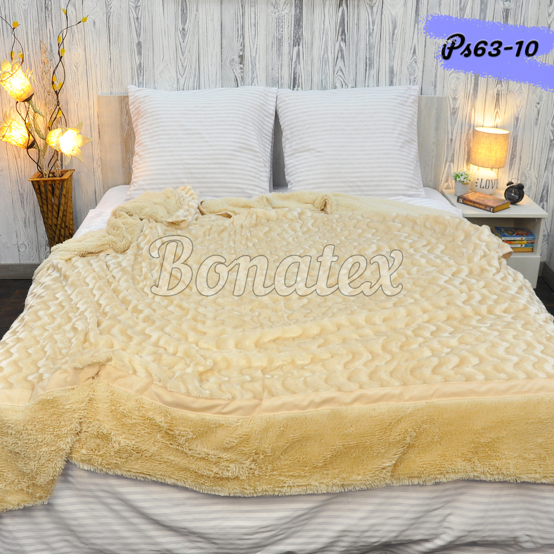 

Покривало Норка Koloco 200x230 Персиковий (PS63-10)
