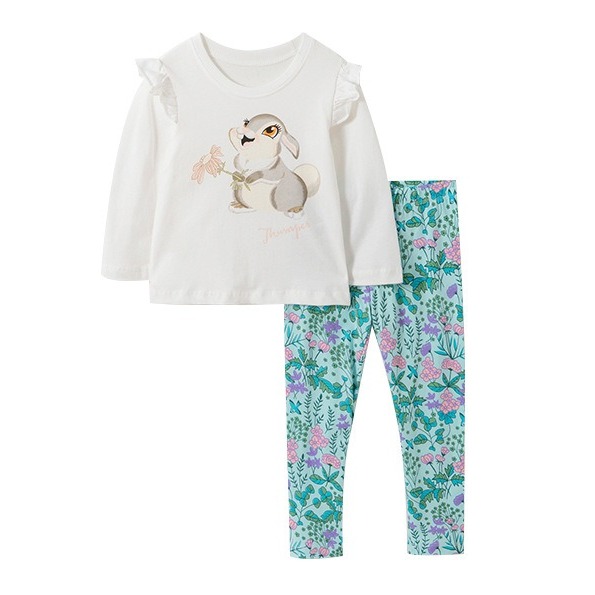 

Костюм для девочки 2 в 1 Bunny with flower Malwee (110) Белый (57326)