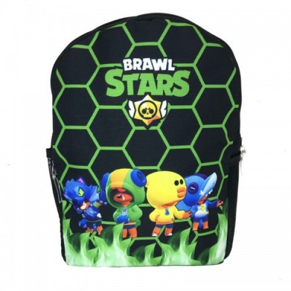 

Рюкзак MATE Brawl Stars (Бравл Старс) 4 Леона черный з зеленым