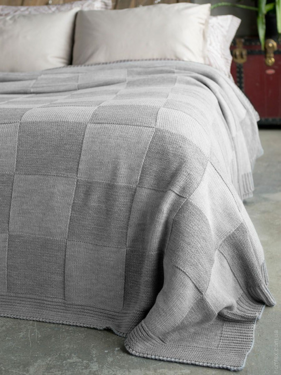 

Покривало 220x240 BETIRES ASPEN LIGHT GREY (50% бавовна, 50% акрил)700348