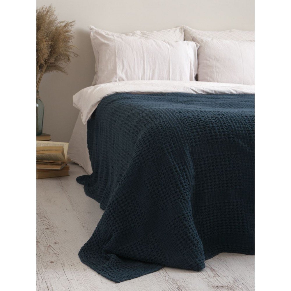 

Покривало 200x220 LIMASSO PIKE DRESS BLUE (100% бавовна)800454