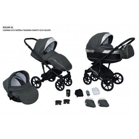 

Детская универсальная коляска 2 в 1 Mikrus Cruiser 22