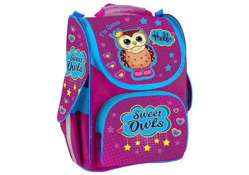 

Рюкзак каркасний Willy Lovely Owls для дівчинки 34*22*15см WL-868