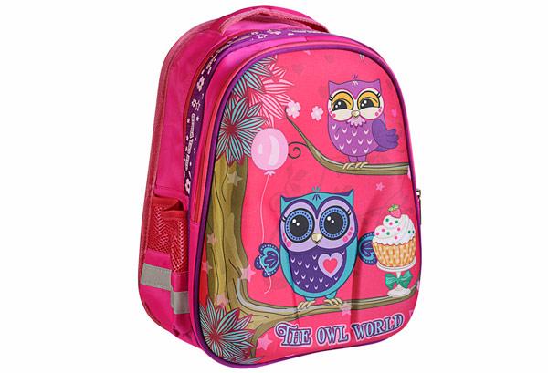 

Рюкзак каркасний Kidis Cute Little Owl для дівчинки 39*30*18см рожевий