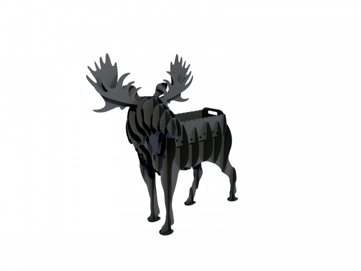 

Мангал в Виде зверей, животных SteelGoods Медведь Лось 3D