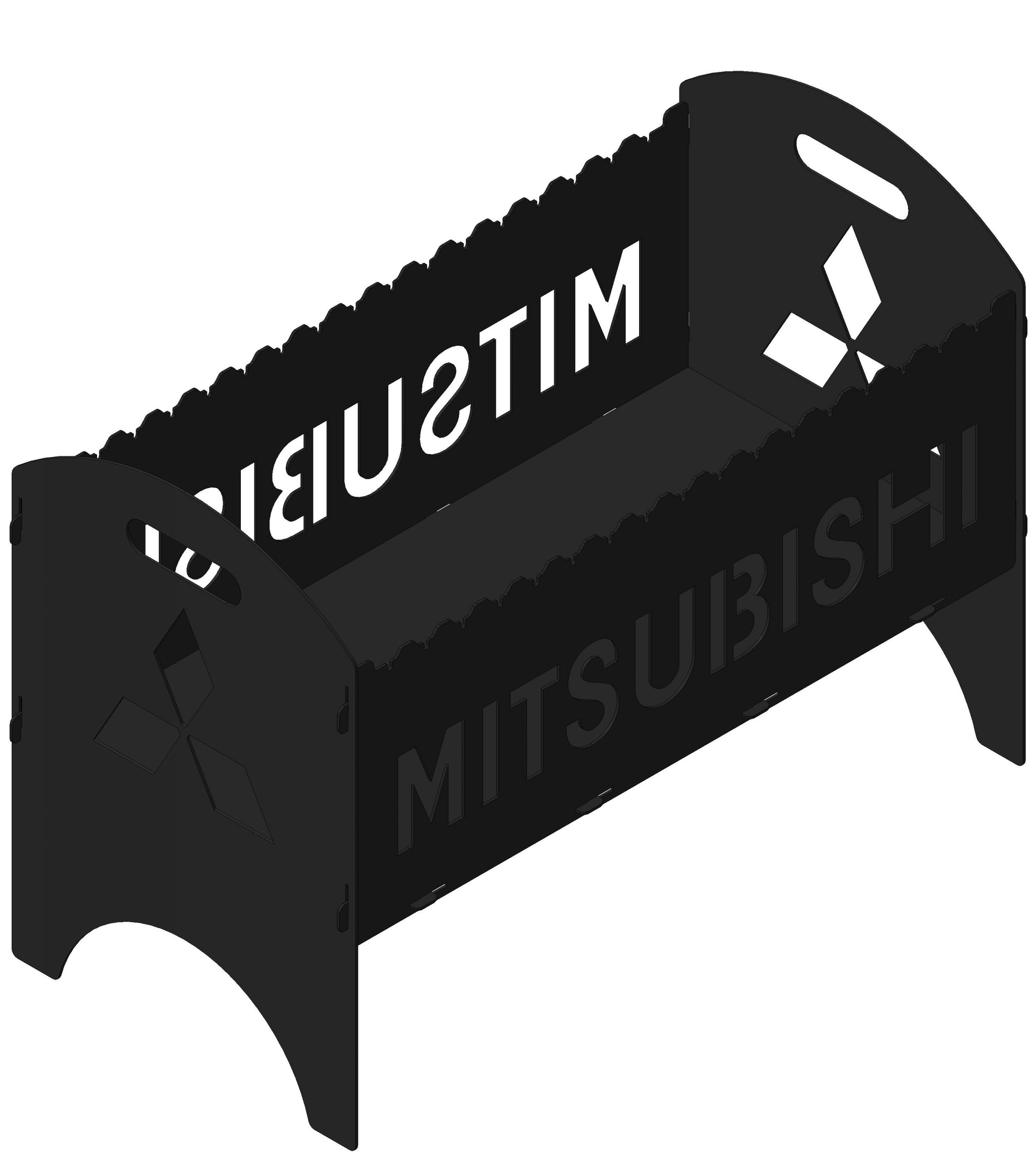 

Мангал разборной SteelGoods с логотипом автомобиля MITSUBISHI