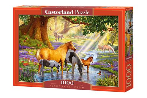 

Пазлы 1000 элементов "Лошади у ручья", C~103737 | Castorland