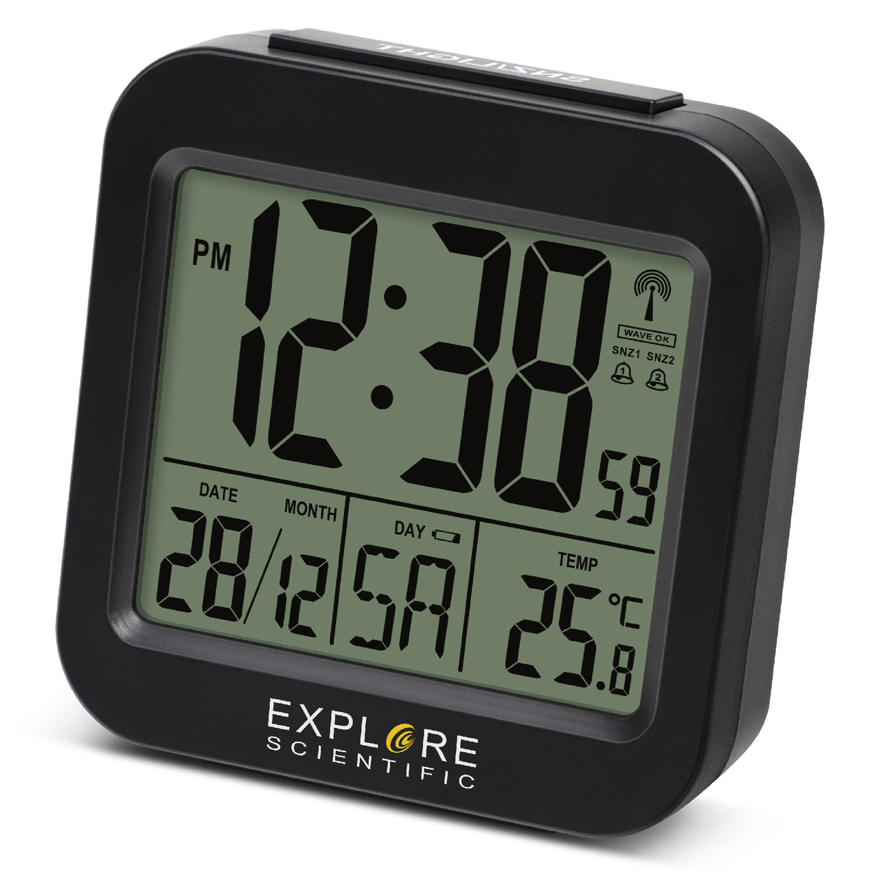 

Часы настольные Explore Scientific Compact RC Alarm Black