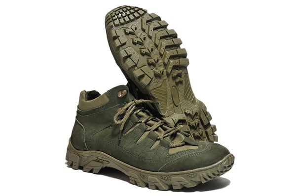 

Ботинки зимние Strongboots Циклон кожа нубук Олива 5154-1-3 (38)