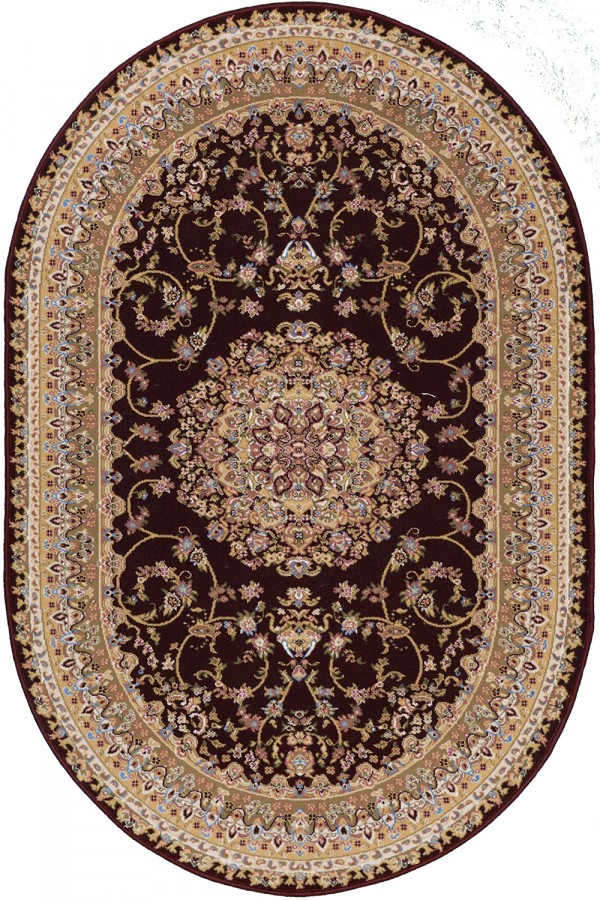 

Ковер ROYAL KERмAN 0801A 1 x 1.5 м Красный Овал