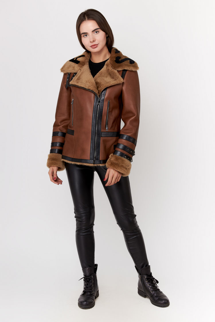 

Дубленка Dengis leather Kb-3376 S Viski 214370002