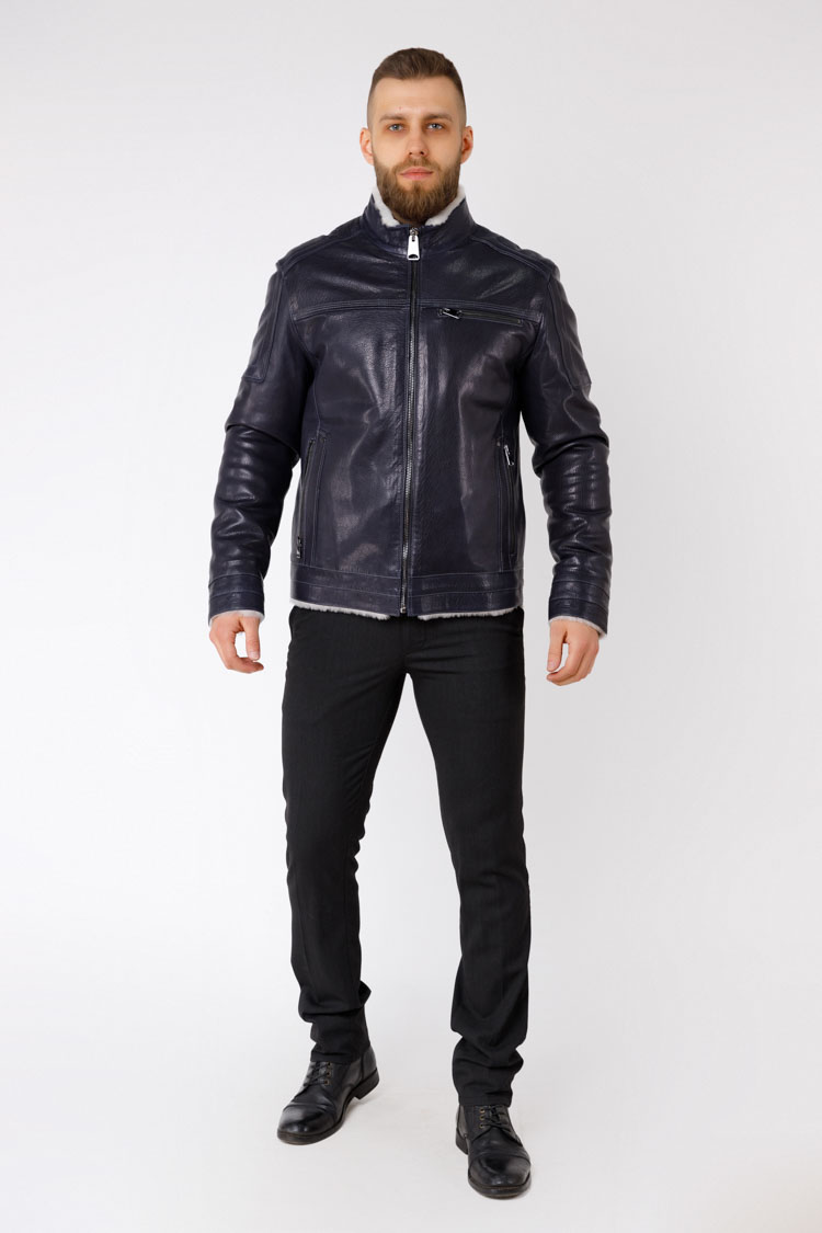 

Дубленка Steel 5610  Темно-синяя 207810030, Дубленка Steel 5610 56 Темно-синяя 207810030