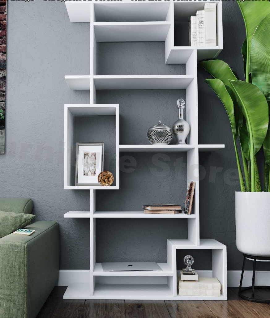 

Стеллаж ЭКТА MebelLoft 920х180х1730 мм белый гладкий 1602
