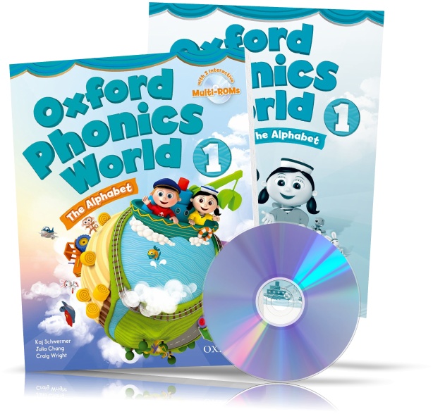 

Oxford Phonics World 1, Student's book + Workbook + DVD / Учебник + Тетрадь (комплект с диском) английского