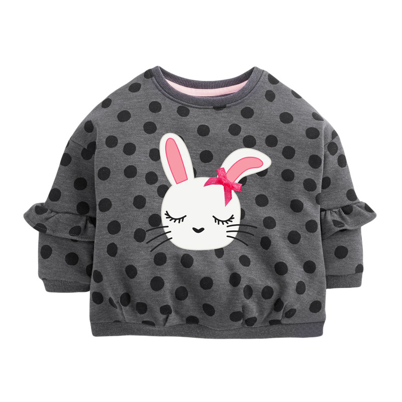 

Світшот для дівчинки утеплений Lovely bunny Little Maven (110 / 5 років) Сірий