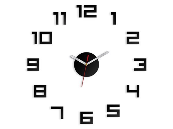 

Часы настенные DIGITS черные 50 см Modern Clock