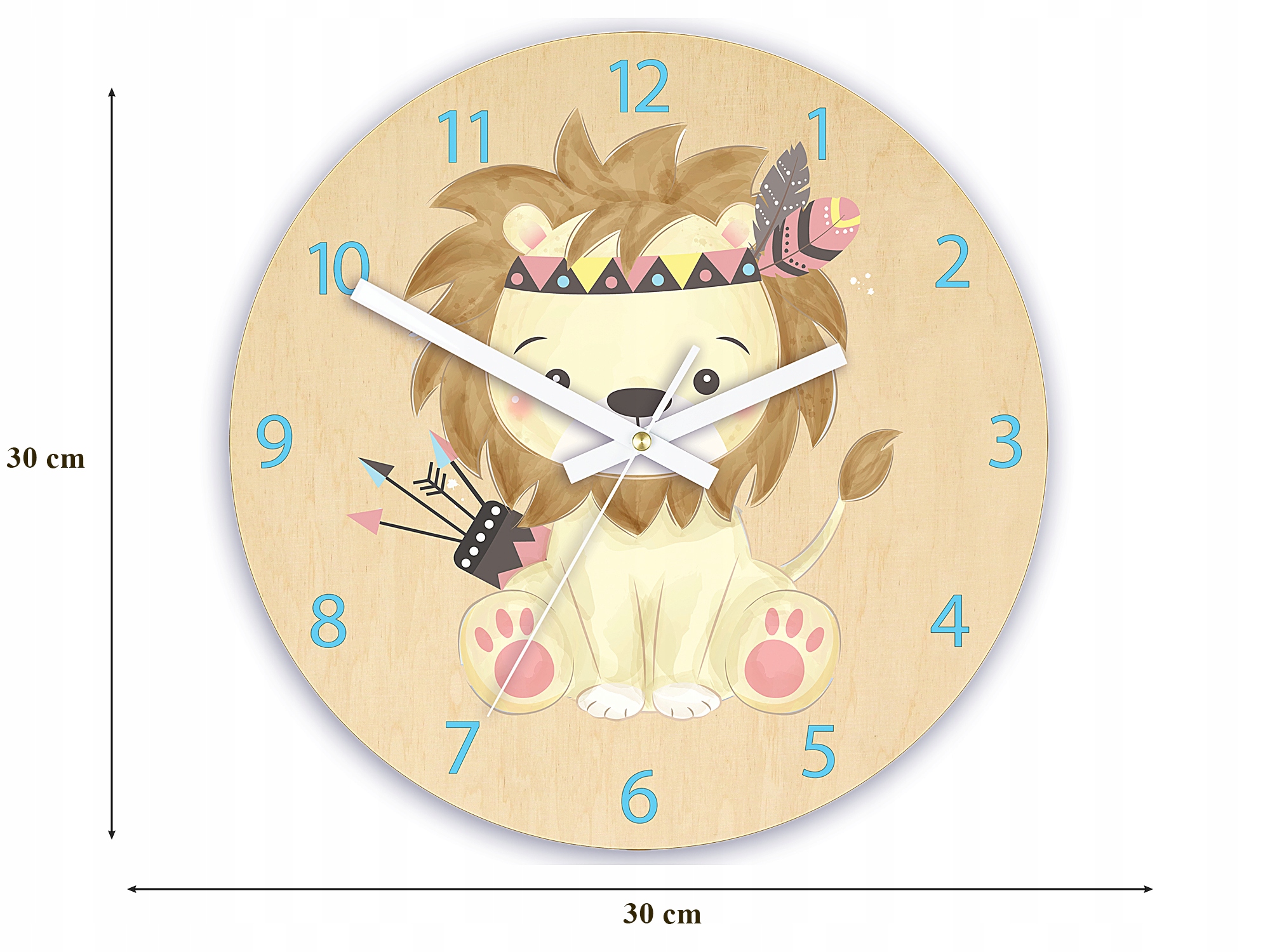 

Часы настенные LION 30 см для детской Modern Clock