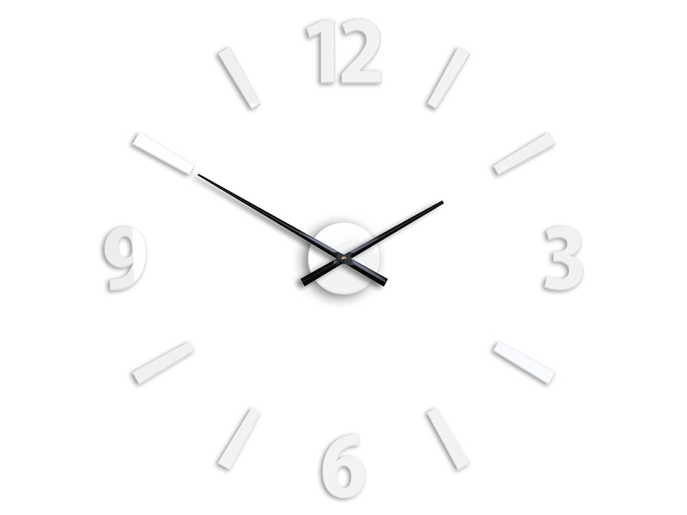 

Часы настенные KLAUS WHITE белые 75 см Modern Clock