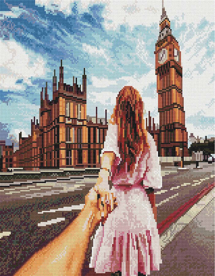 

Алмазная мозаика (вышивка) Следуй за мной. Лондон, 40х50 Brushme (0098-978)