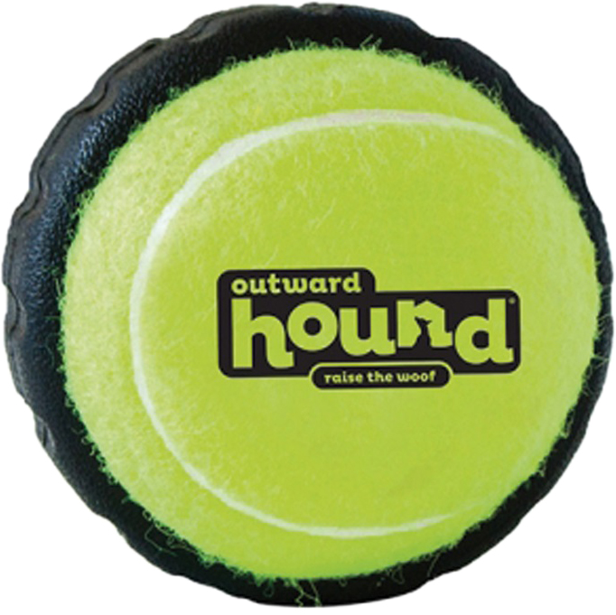 

Игрушка для собак Outward Hound Tire Ball Ylw LG Теннисный мячик с шиной Желтый