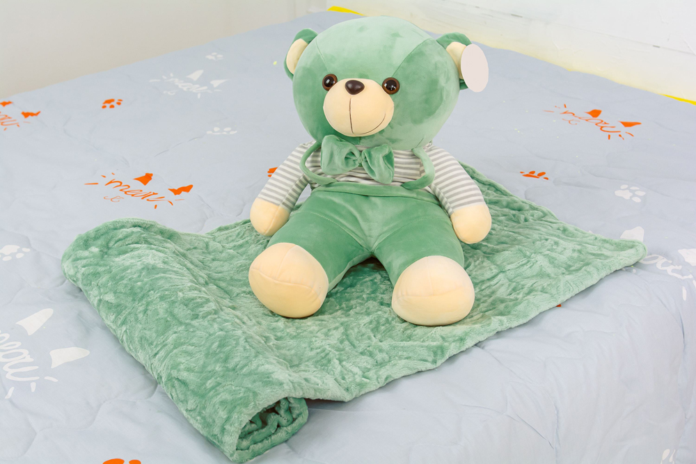 

Плед детский MirSon №1050 Bear Green 100х160