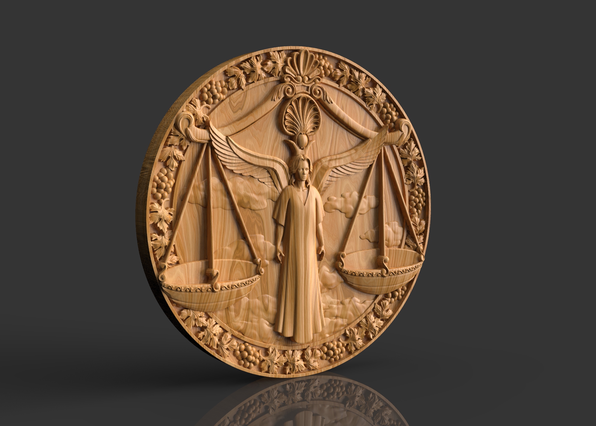 

Барельеф "Знак Зодиака Весы", Atributlux, 25*25 см резной из дерева