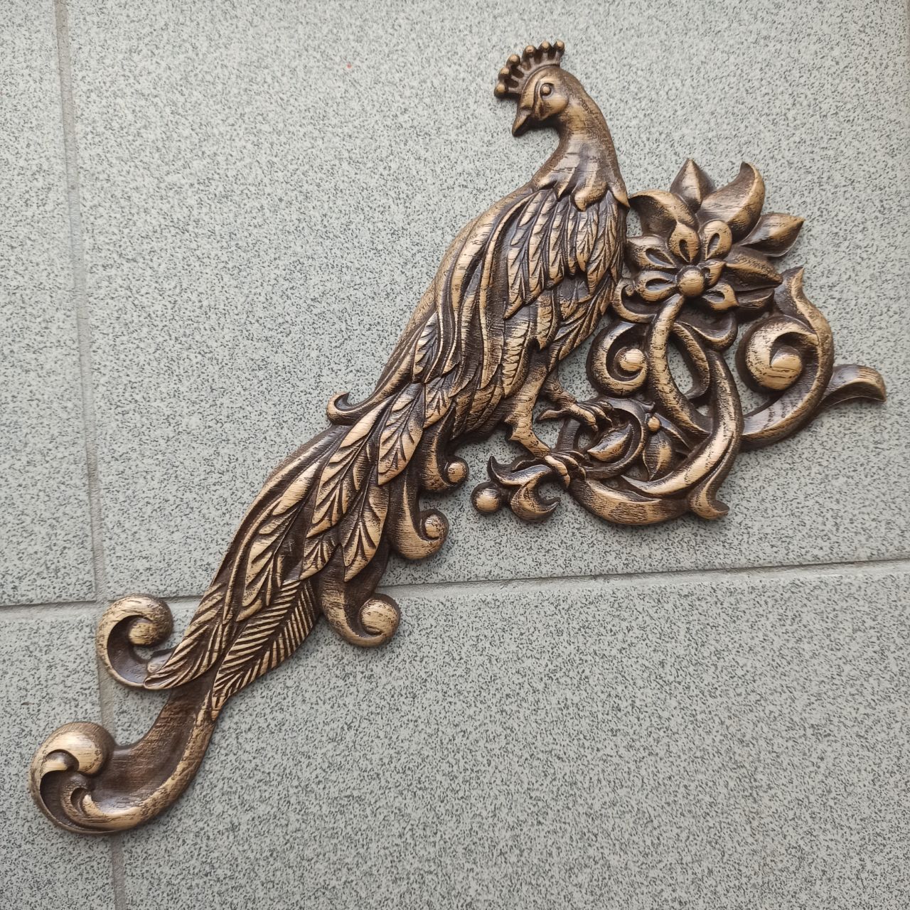 

Барельеф "Павлин", Atributlux, 60*31,7 см резной из дерева