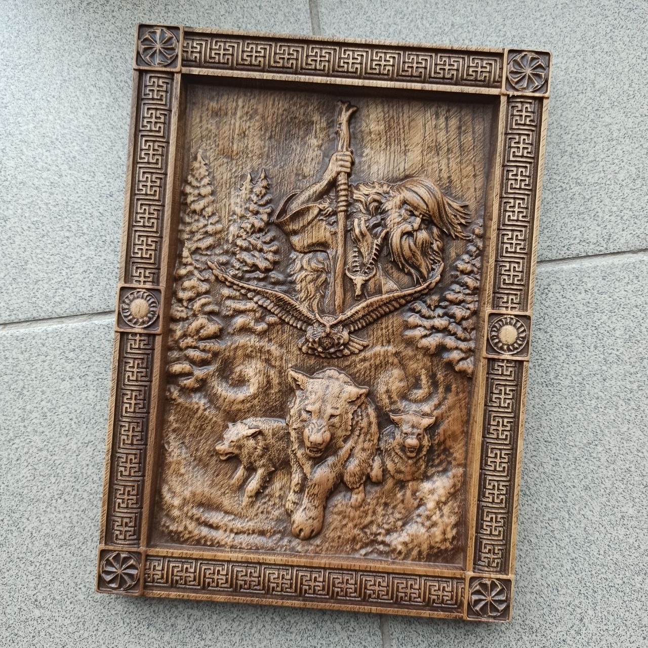

Панно "Чернобог", Atributlux, 42*30,8 см резное из дерева