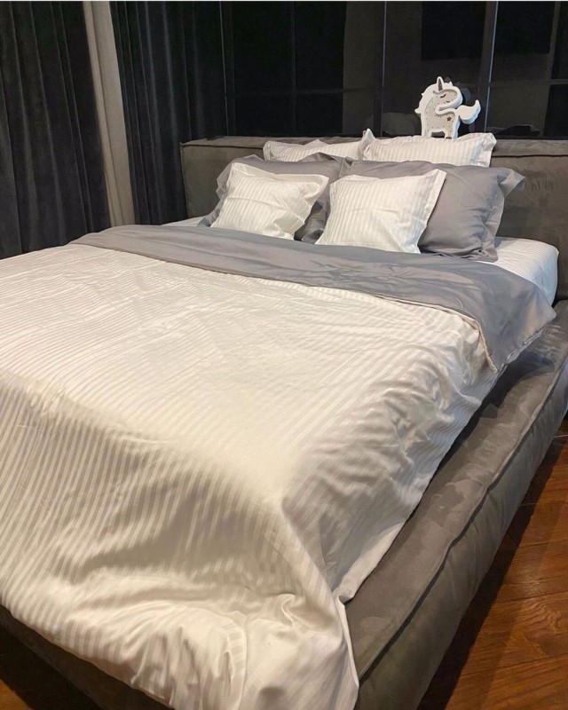 

Комплект постельного белья IMAH Страйп Сатин 100% Хлопок Полуторный Евро 2141ev5070nw1