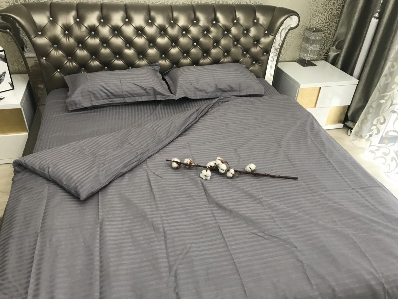 

Комплект постельного белья IMAH Страйп Сатин 100% Хлопок King Size 204