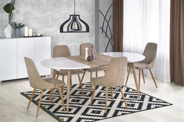 

Обеденный стол Halmar Edward 120-200x100x75 см Белый/Дуб сан ремо