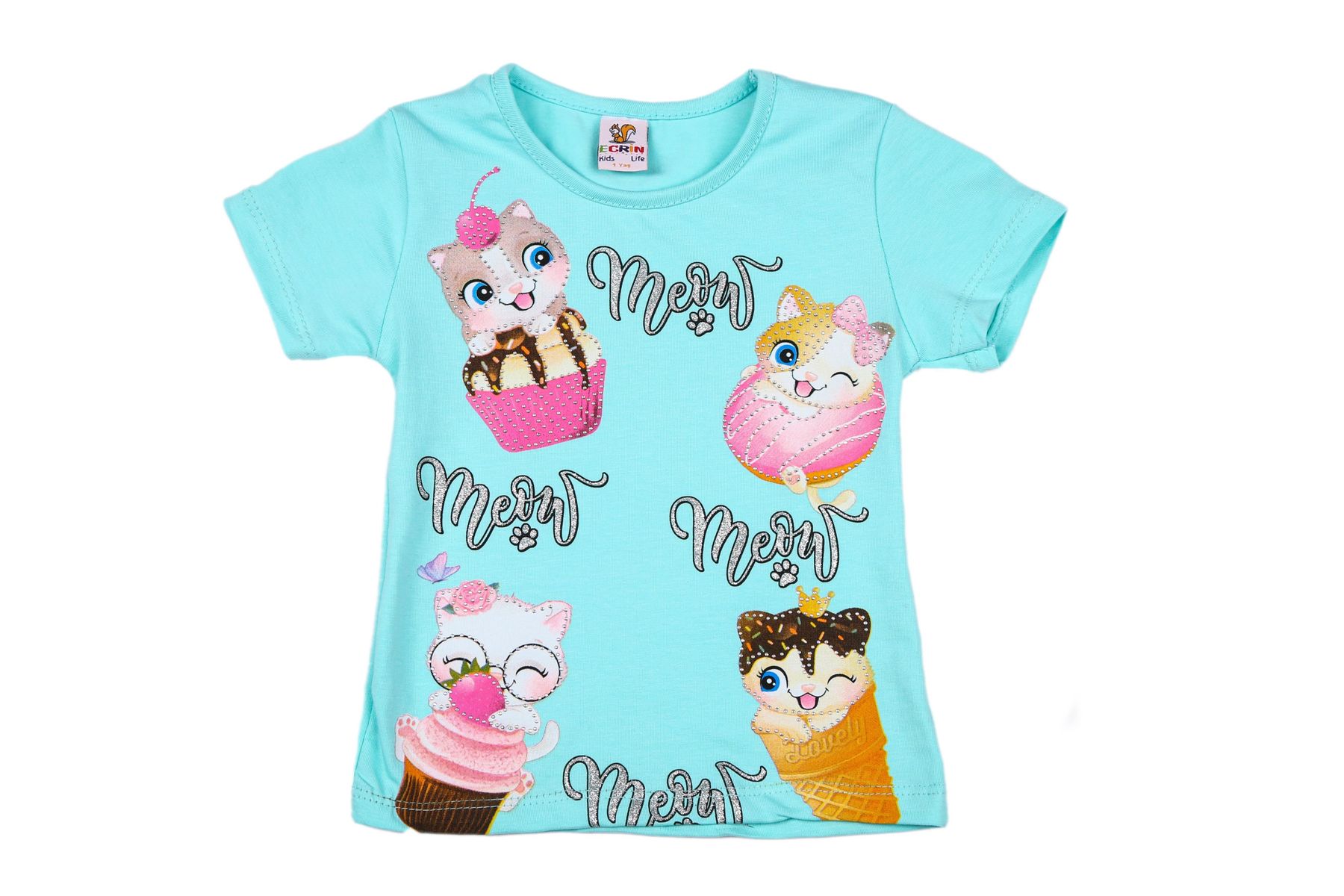 

Футболка для дiвчинки Ecrin-Kids 60.2 86 м'ята