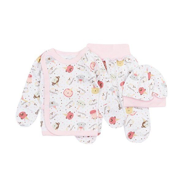 

Костюм (розпашонка, повзунки, шапочка) TIMI Т14/4-И50 50 см Confetti