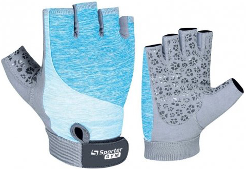 

Перчатки тренировочные Sporter Gym Women Fitness Gloves (235.7 A) M Grey/Blue (2009999014607)