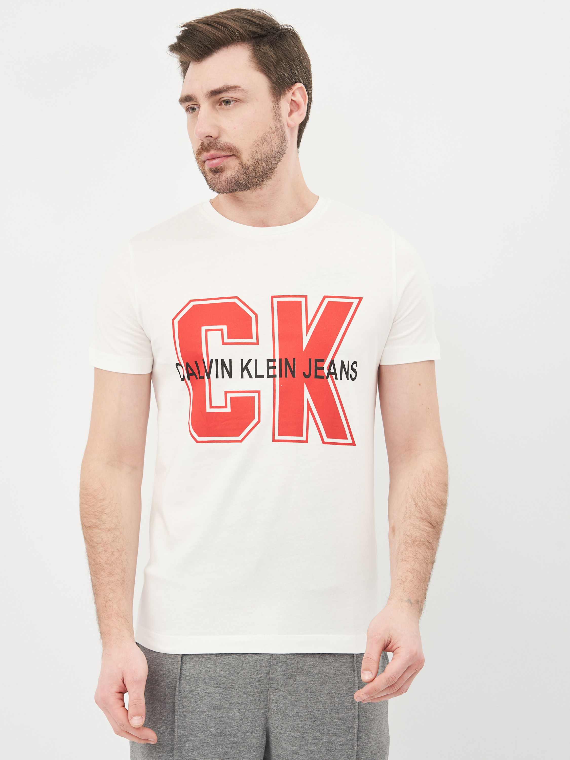 

Футболка Calvin Klein Jeans 10561.2  (48) Молочная, Футболка Calvin Klein Jeans 10561.2 L (48) Молочная