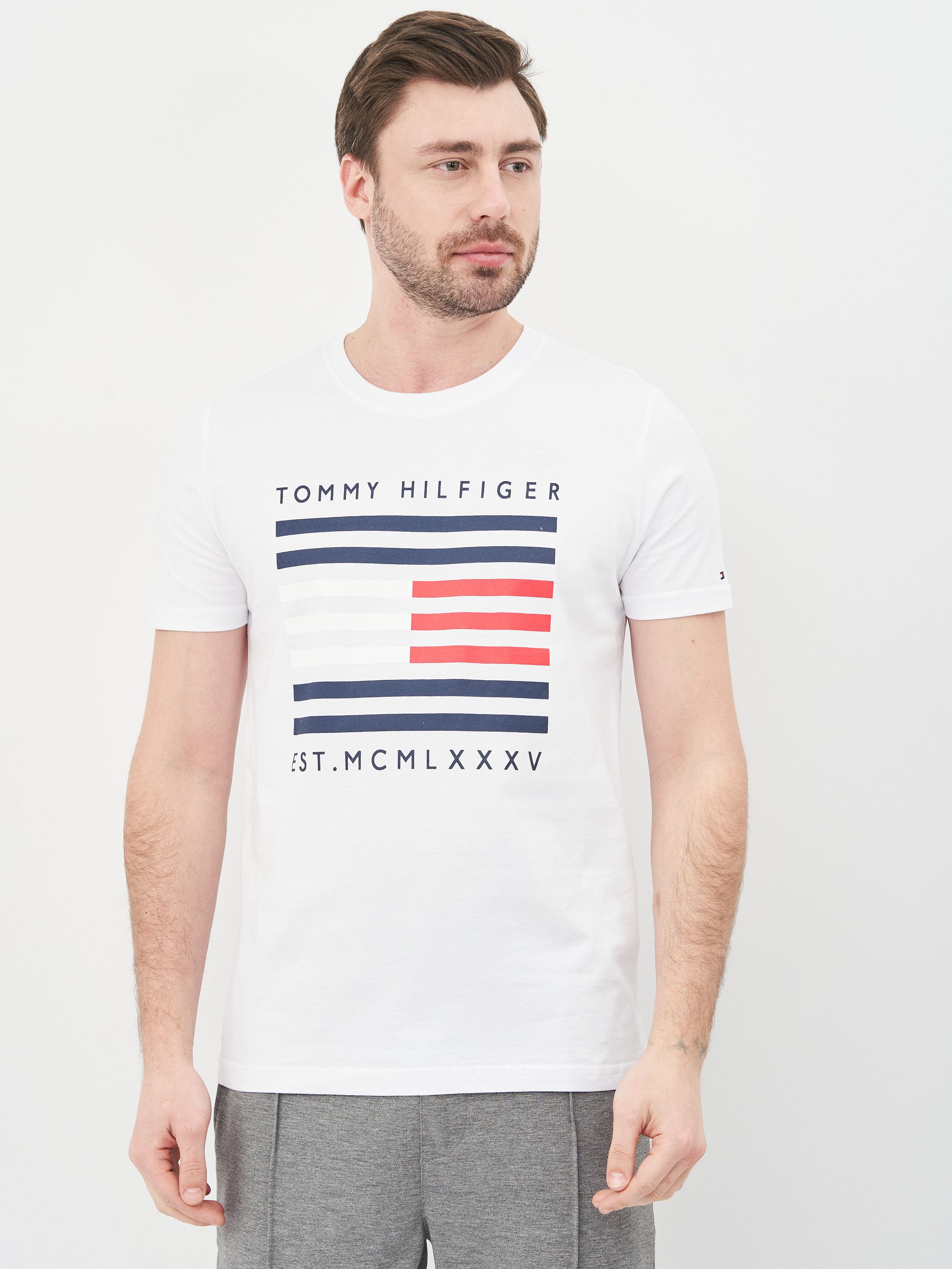 

Футболка Tommy Hilfiger 10574.2  (52) Белая, Футболка Tommy Hilfiger 10574.2 2XL (52) Белая