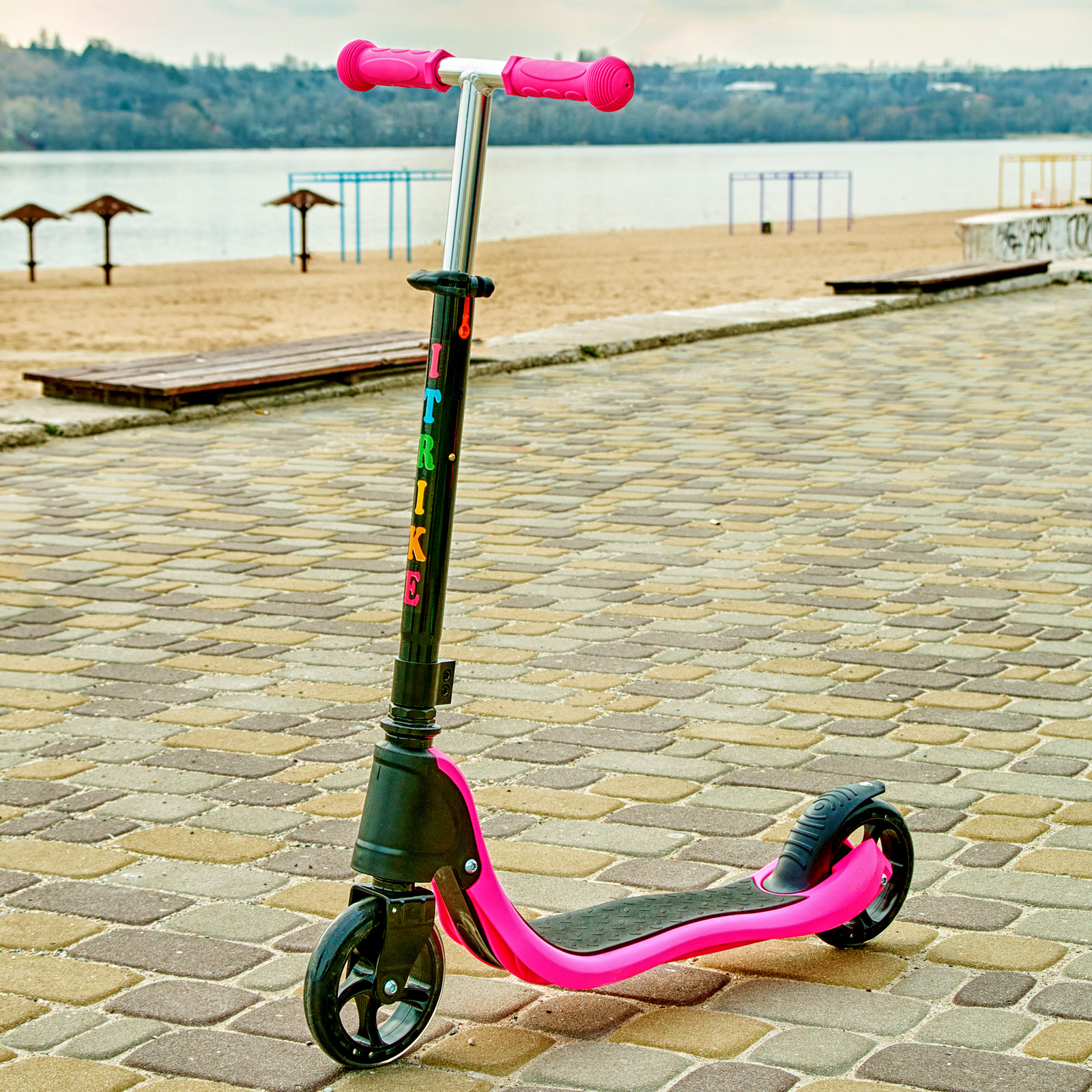 

Детский двухколесный самокат iTrike MAXI 2597 Розовый