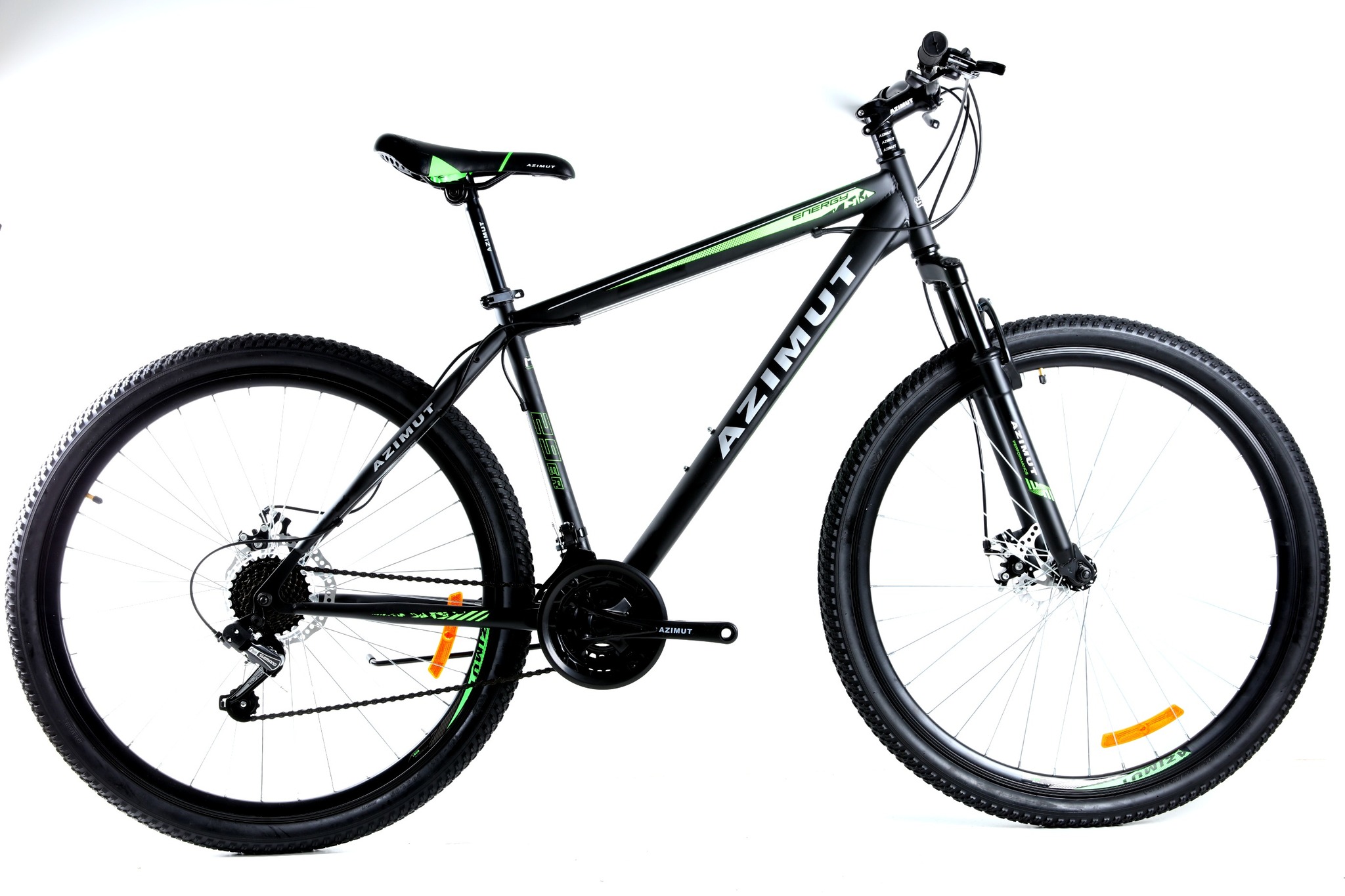 

Велосипед Azimut 2021 Energy Shimano 29" 21" Black / Green (Energy/GFRD)