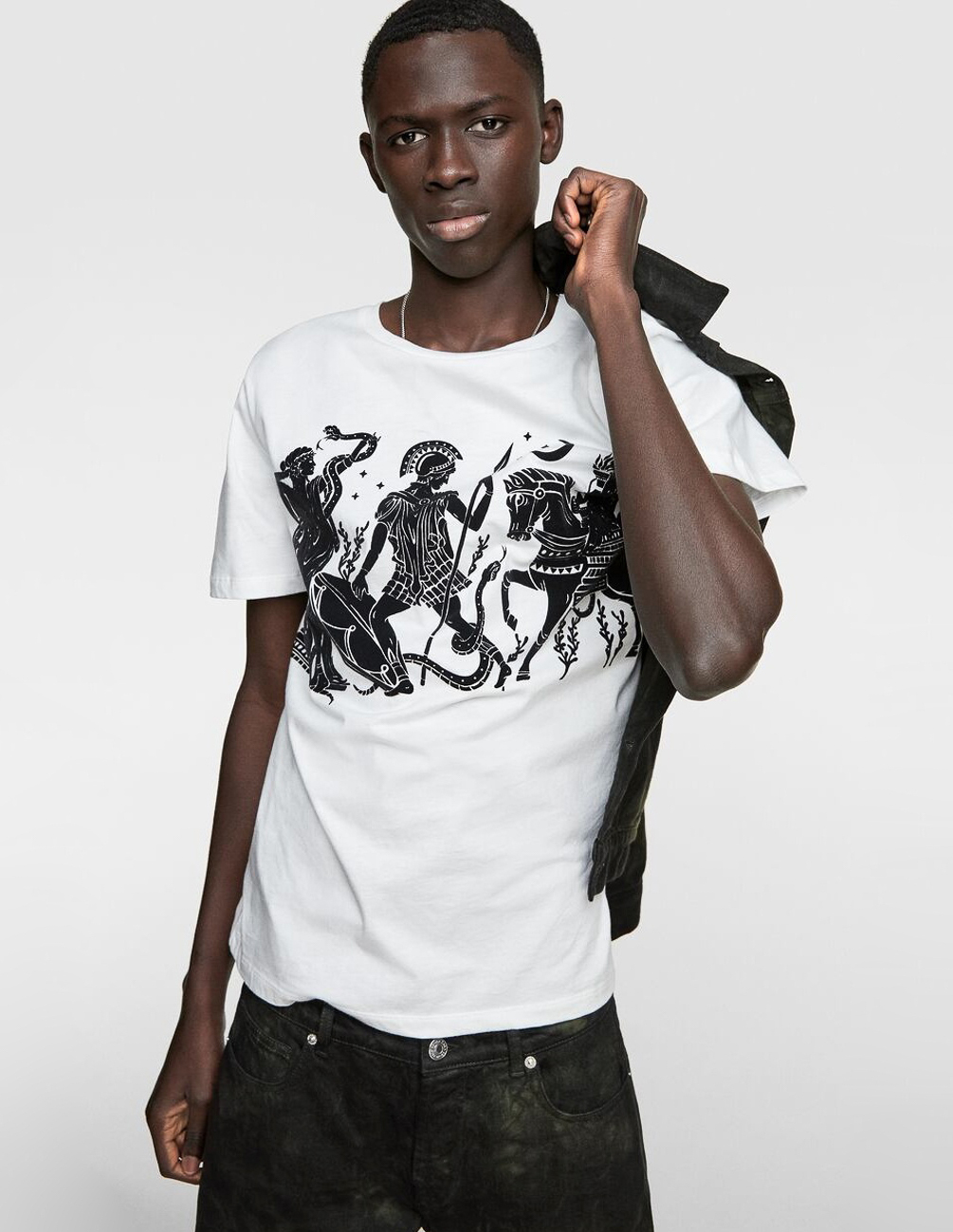 

Футболка Zara М0109198 (0679/325/250) цвет белый M