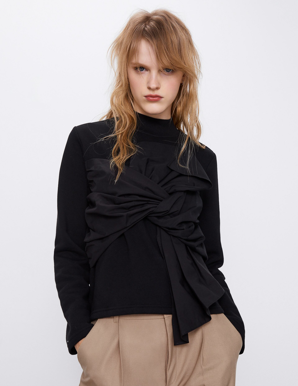 

Свитер Zara Ж1059440 (0264/405/800) цвет черный L