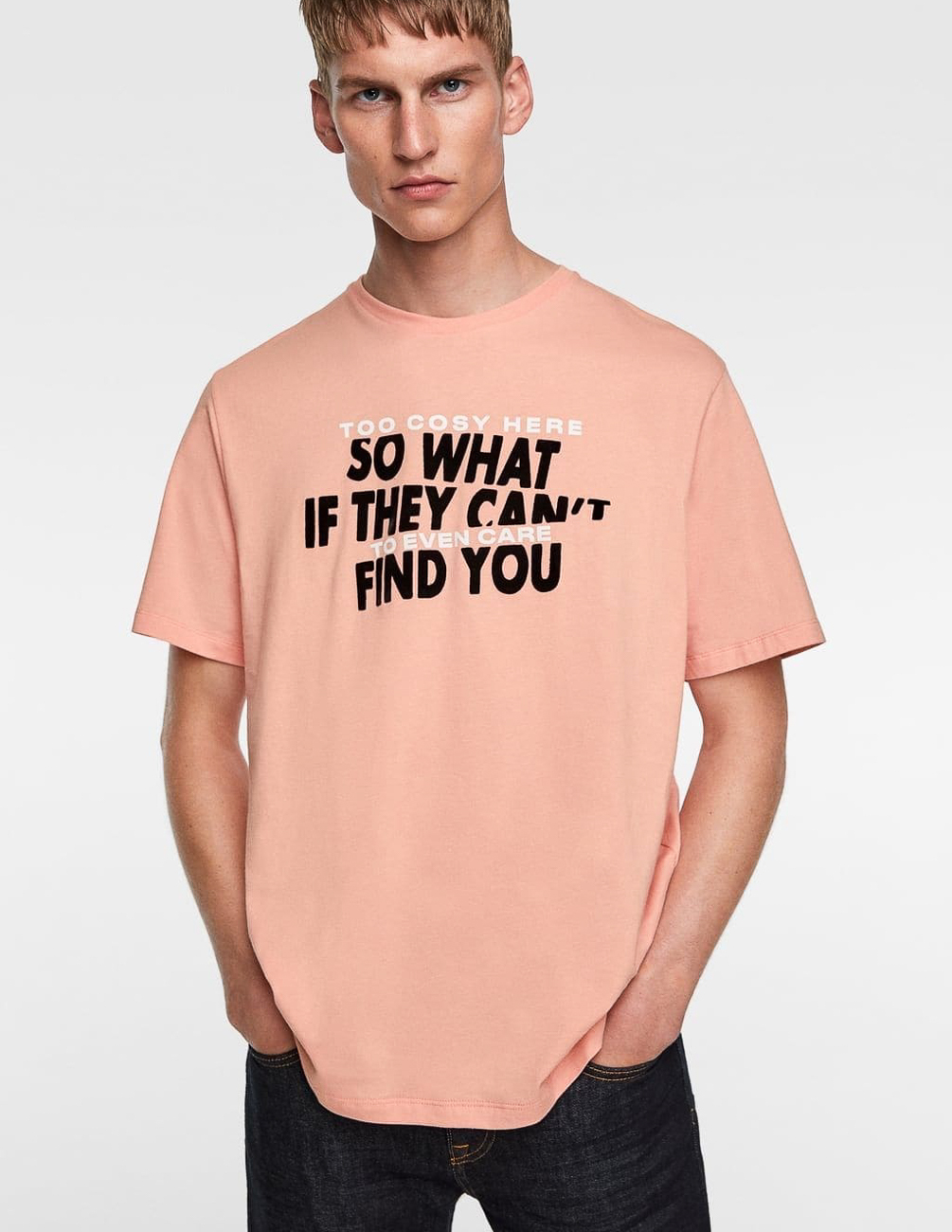 

Футболка Zara М0109187 (7505/306/626) цвет розовый M