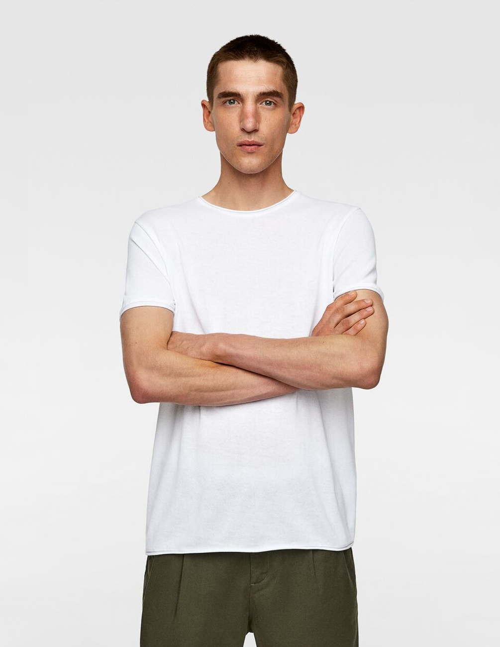 

Футболка Zara М0109176 (4231/450/250) цвет белый S