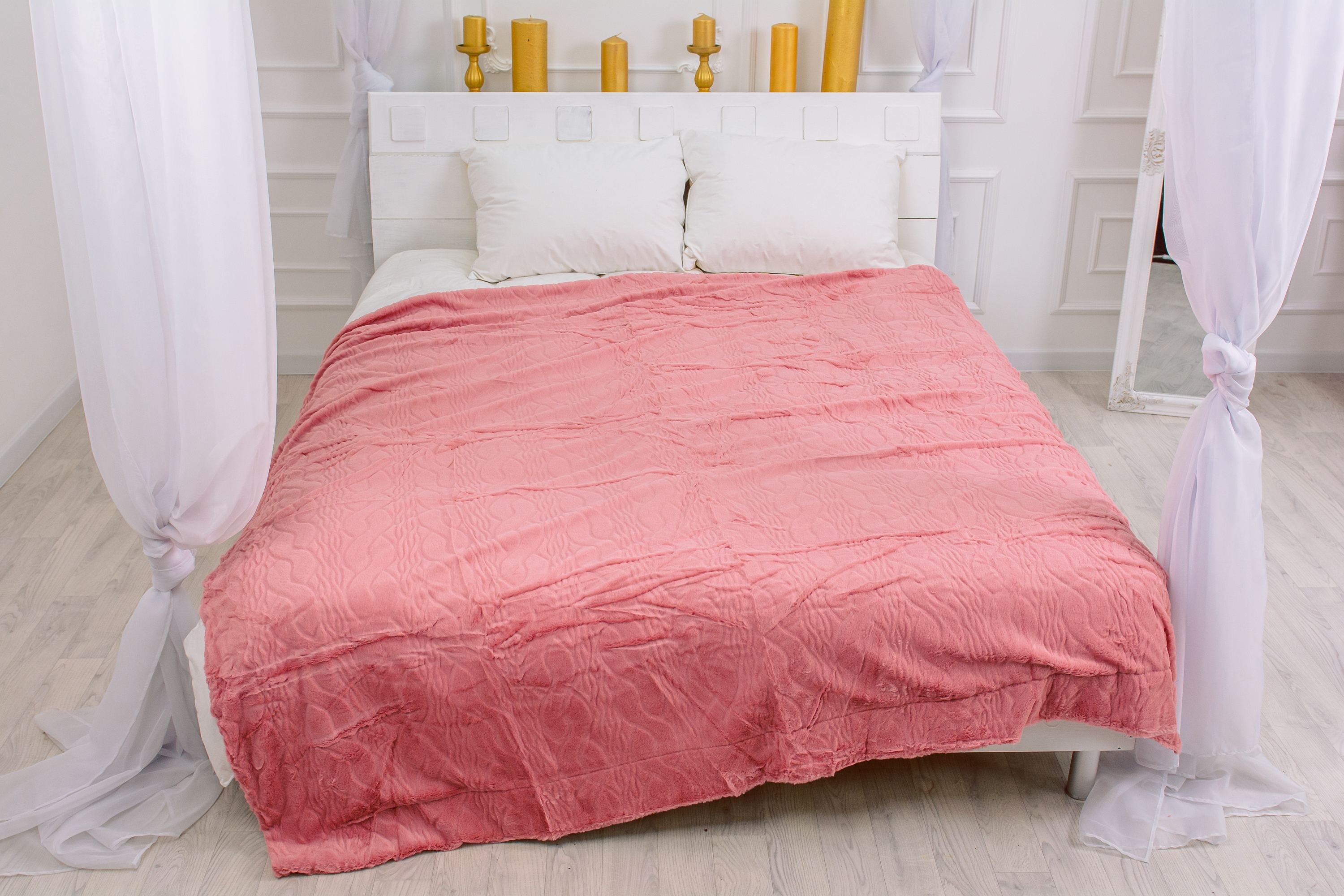 

Плед MirSon №1003 Damask Pink 200x220