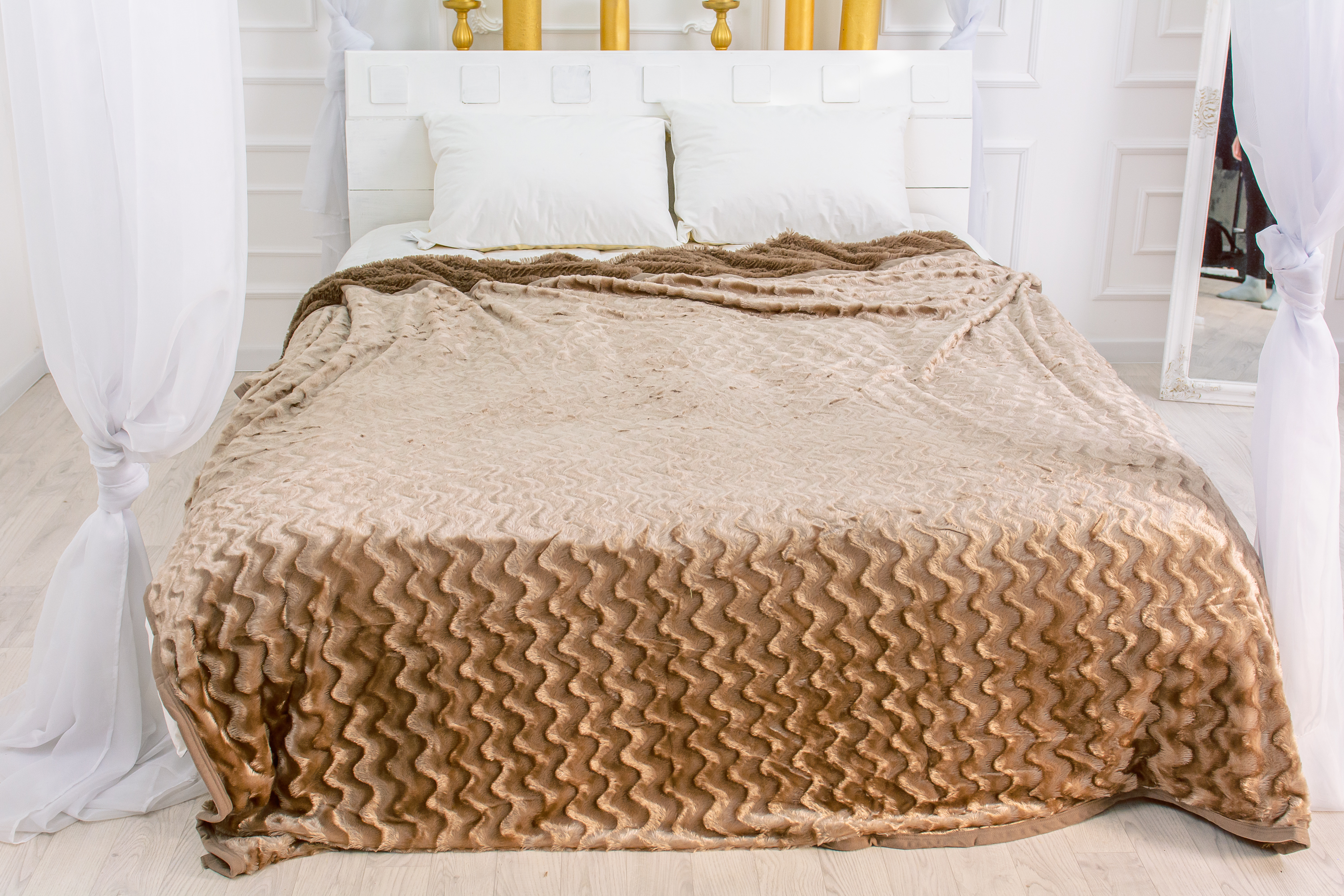 

Плед MirSon №1042 Butterfly Ligh Brown 220x240
