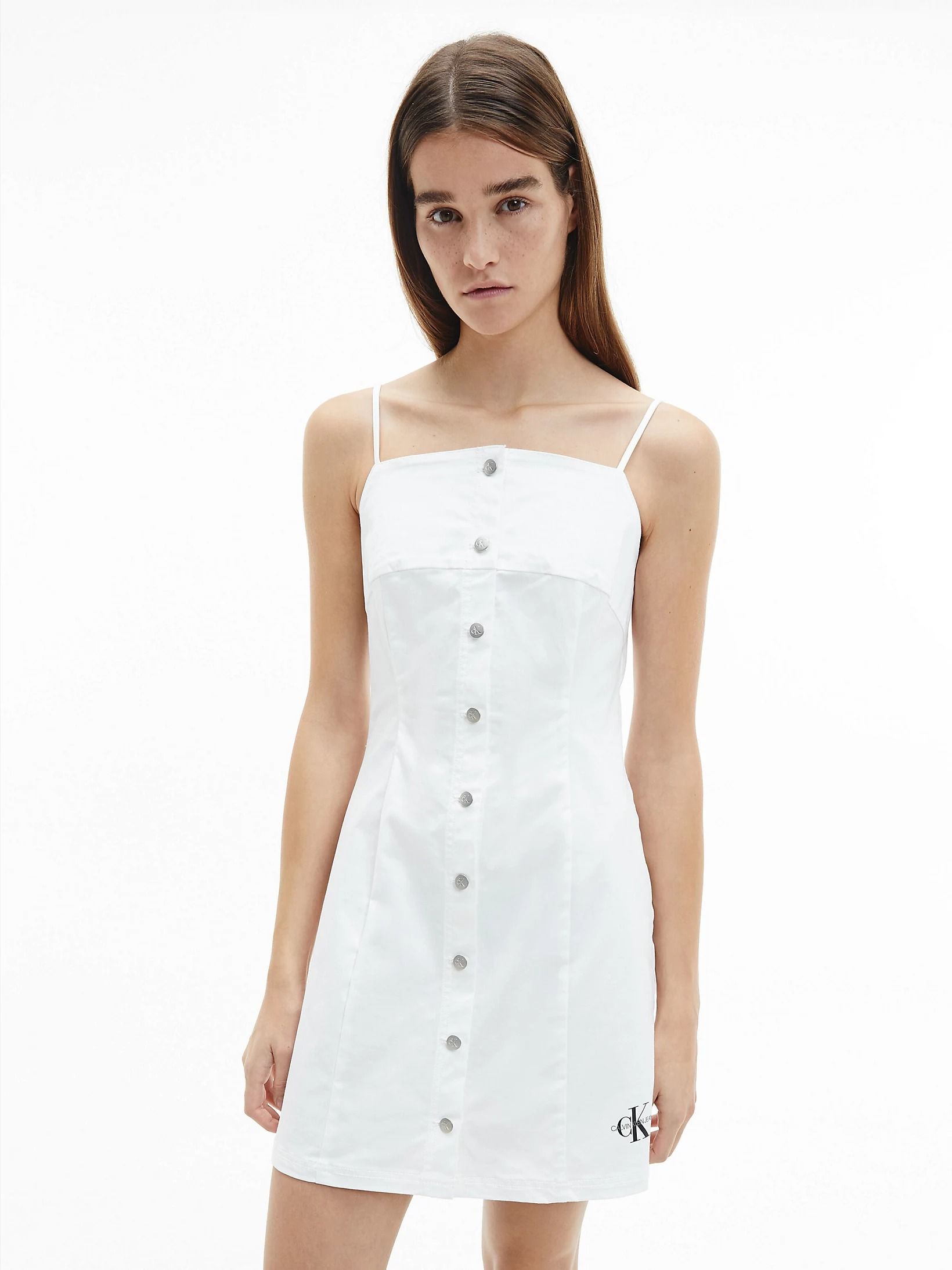 

Сарафан Calvin Klein Jeans Cotton Twill Button Dress J20J215673-YAF XL Ck White