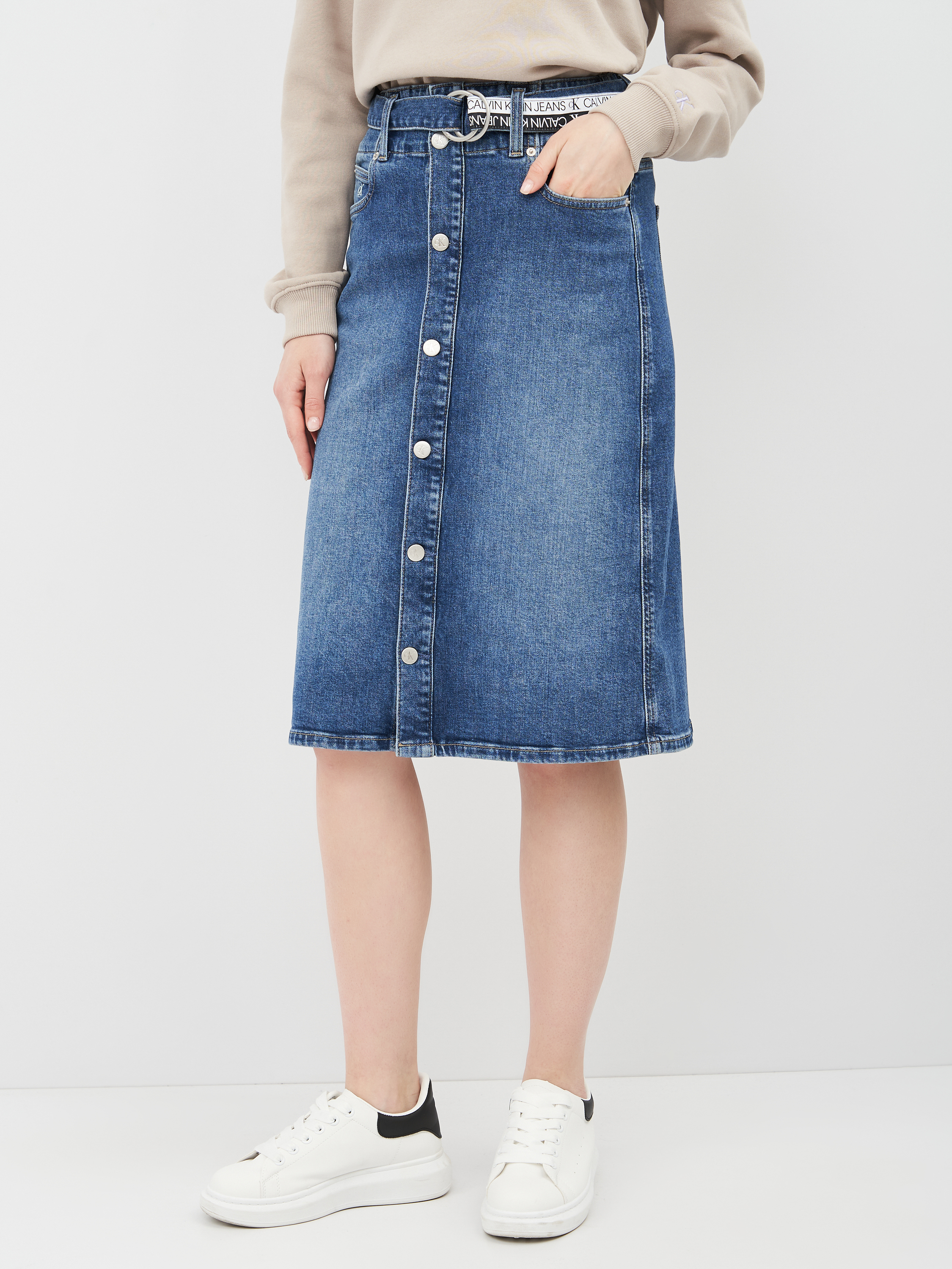 

Юбка джинсовая Calvin Klein Jeans High Rise Midi Skirt J20J215436-1BJ 25 Denim Dark